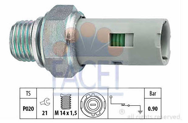 датчики под родную фишку и резьбу на 0.9бар! Renault 8200671278 и аналоги :Facet 70153, Vernet OS3588, Fae 12635. — Renault Laguna II. Запчасти на фото: 8200671278, OS3588