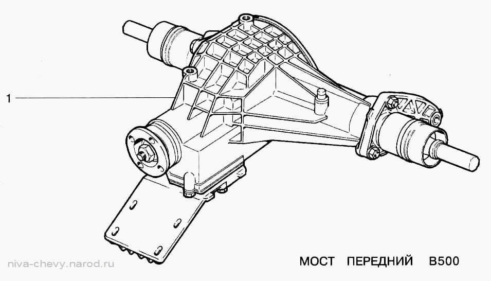 Редуктор переднего моста шевроле нива схема