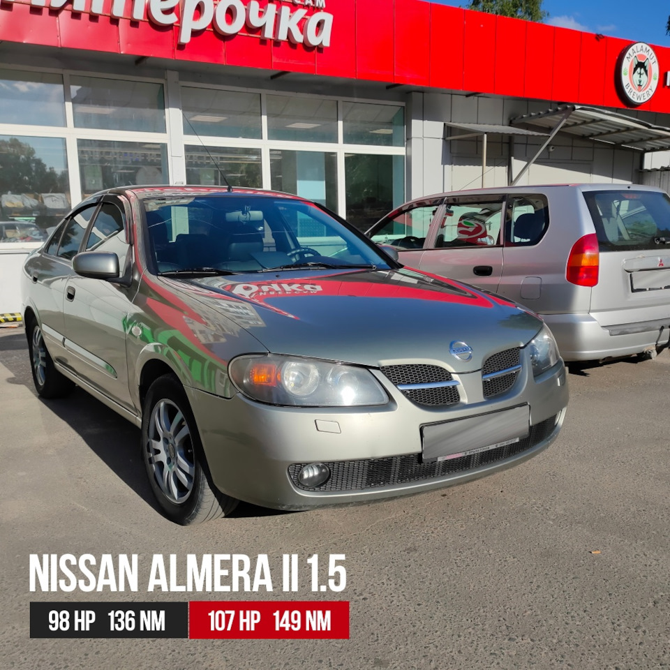 Чип тюнинг nissan almera n16