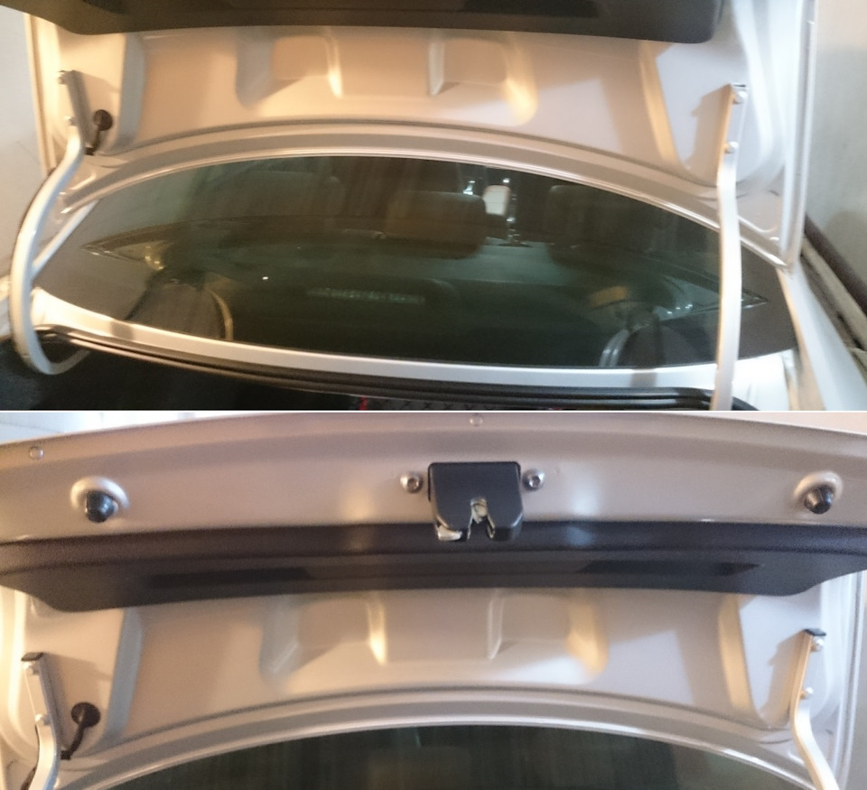 Правка вмятин_Заглушки в петли багажника — Volkswagen Polo Sedan, 1,6 л ...