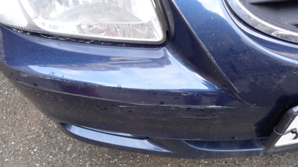 Поцарапали бампер… — Hyundai Accent (2G), 1,5 л., 2008 года ...