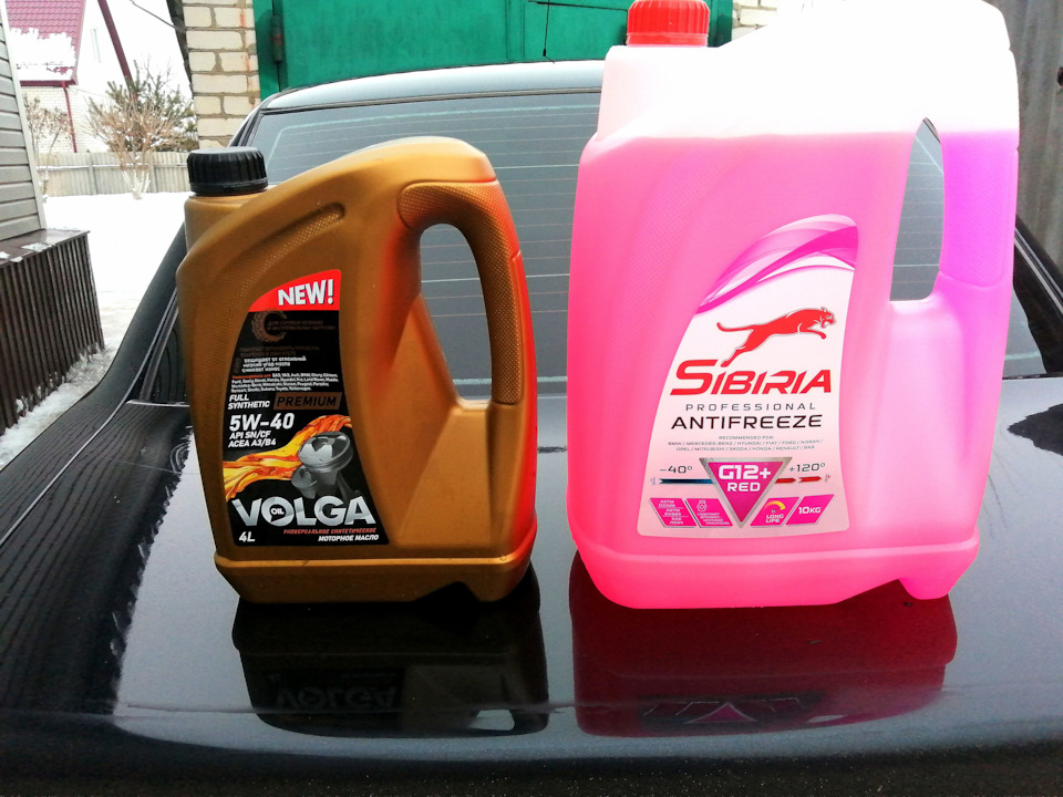 Масло синтетическое Volga oil 5W-40 и антифриз Sibiria G12+, отзыв ...