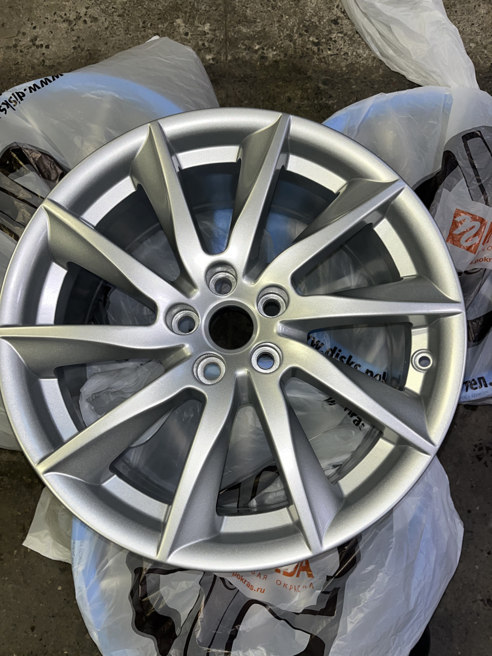 Покраска дисков — Volvo S80 (2G), 2,5 л, 2008 года | колёсные диски ...