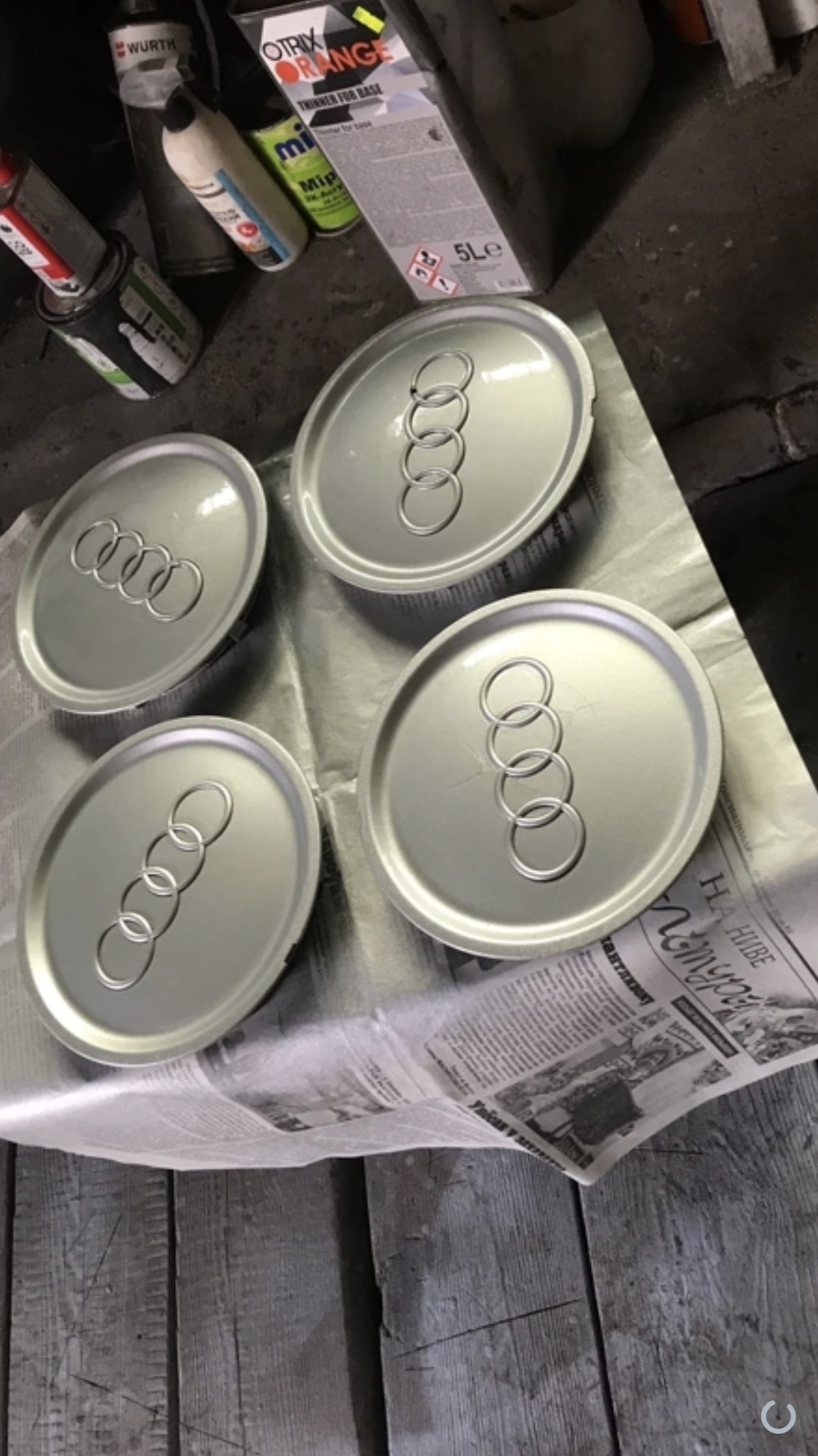 Первый опыт покраски дисков — Audi A4 (B5), 1,8 л, 1996 года | колёсные ...