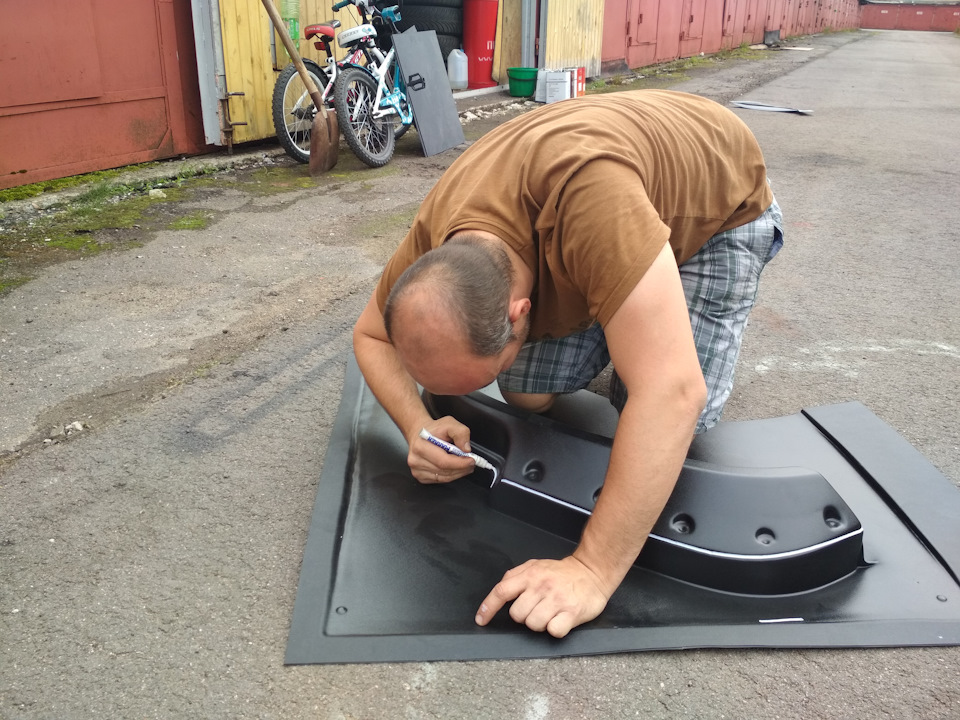 Изготовление расширителей колёсных арок. Часть 3. Примерка ...