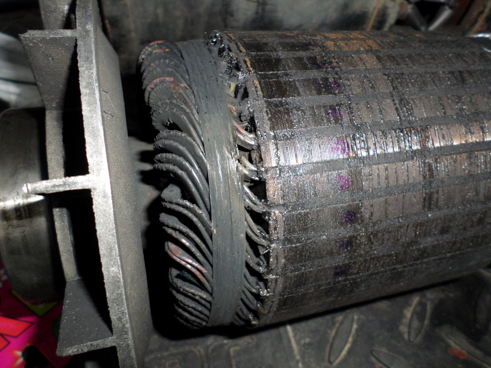 Как выглядит сгоревший электродвигатель электромобиля — Bio Auto evA-2 ...