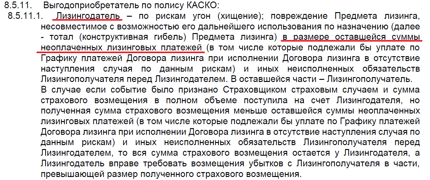 Возврат лизингового автомобиля лизингодателю