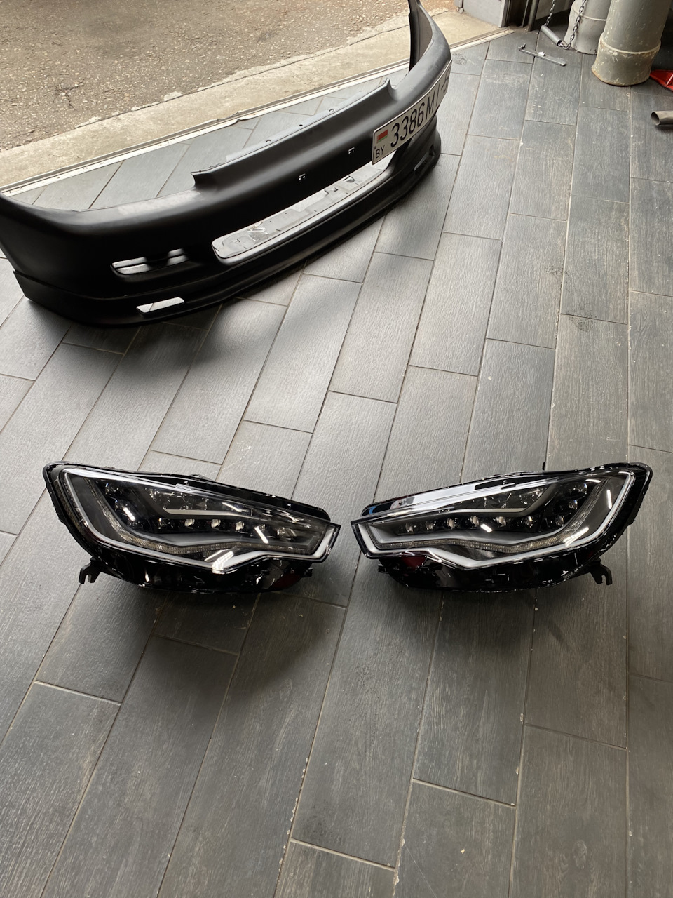 Купил full led фары на audi a6 c7 — Audi A6 Avant (C7), 3 л, 2012 года ...