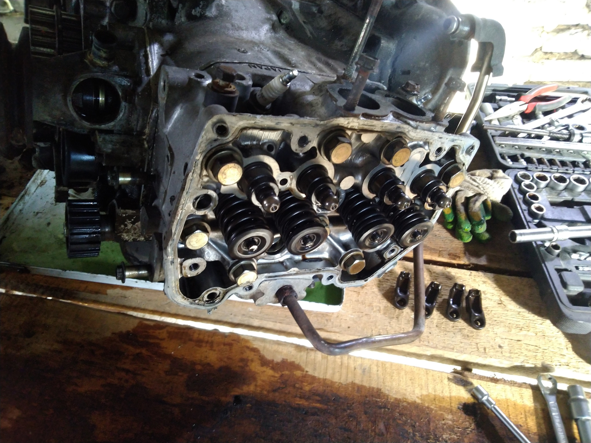 Как разобрать двигатель на субару форестер