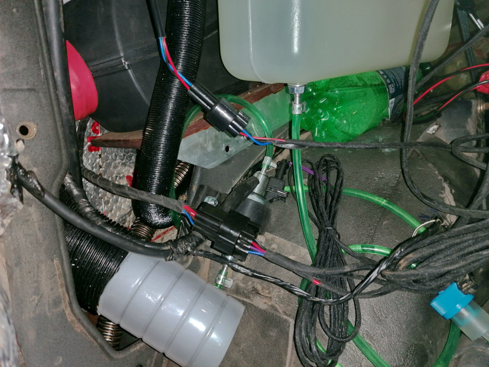 Скрытая установка дизельной печки в крыло Паджеро-3 коротыш ...