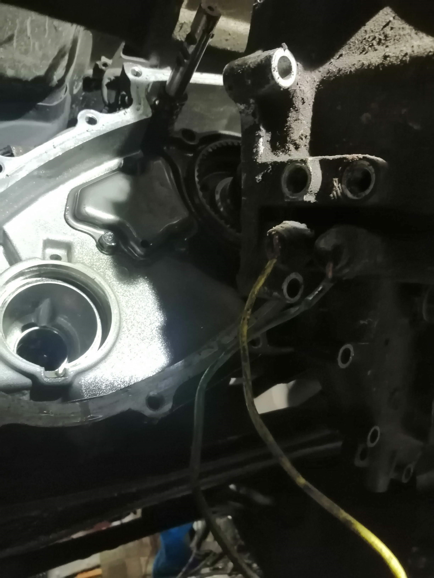 Укорачивание цепи раздатки, без снятия — Mitsubishi Pajero (2G), 2,5 л ...