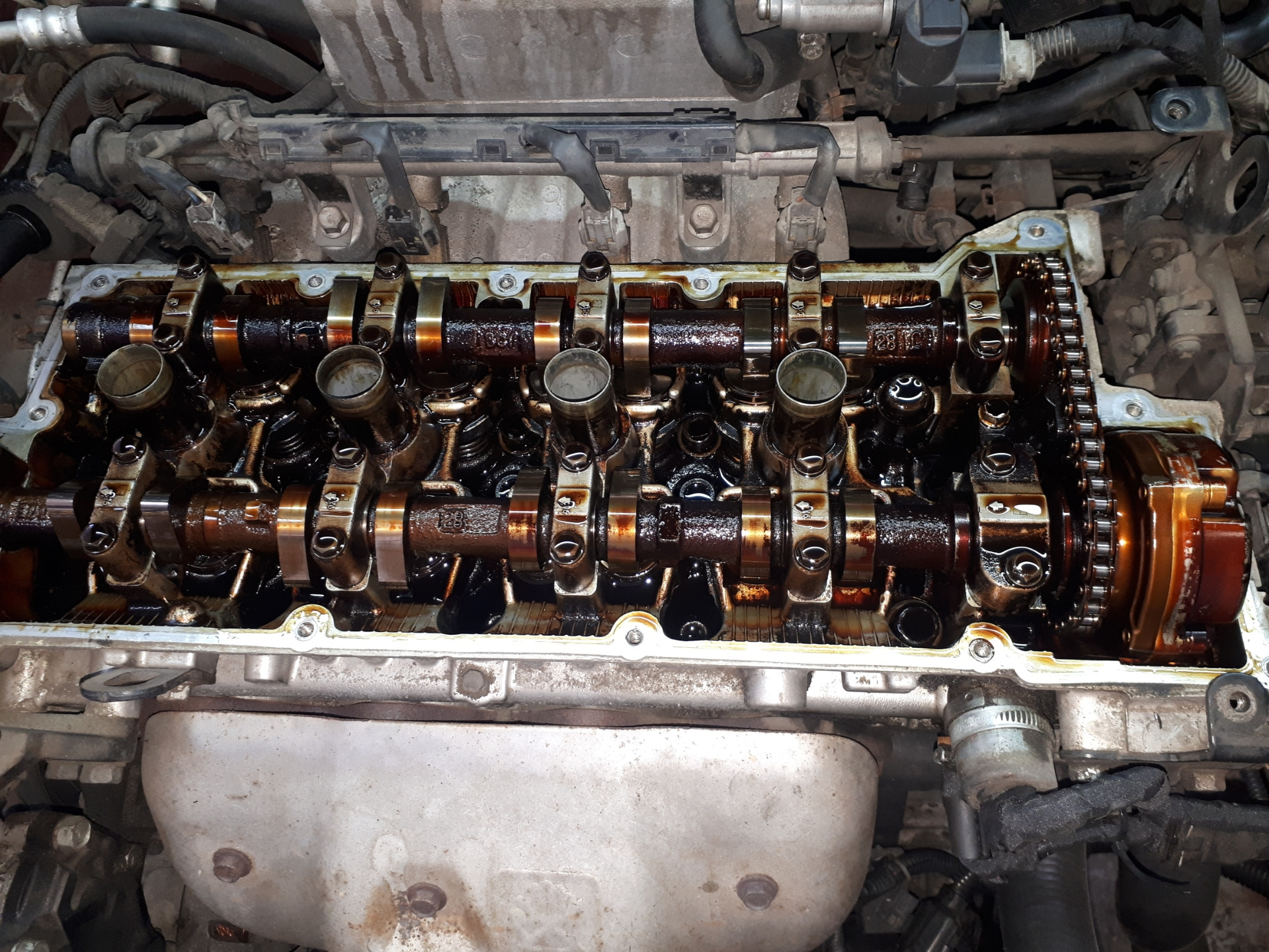 Замена грм и регулировка зазоров — Hyundai Elantra (3G), 2 л, 2005 года ...