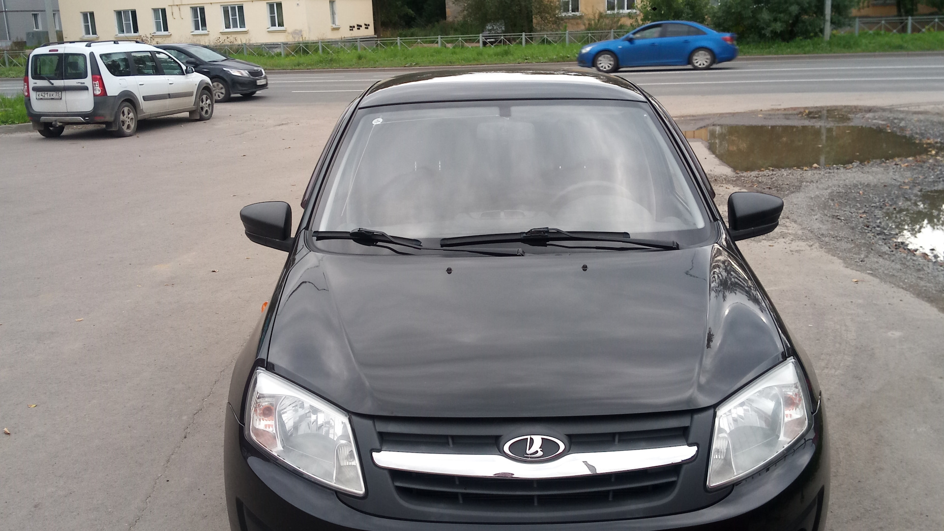 Lada Гранта Лифтбек (1G) 1.6 бензиновый 2015 | Черная жемчужина на DRIVE2