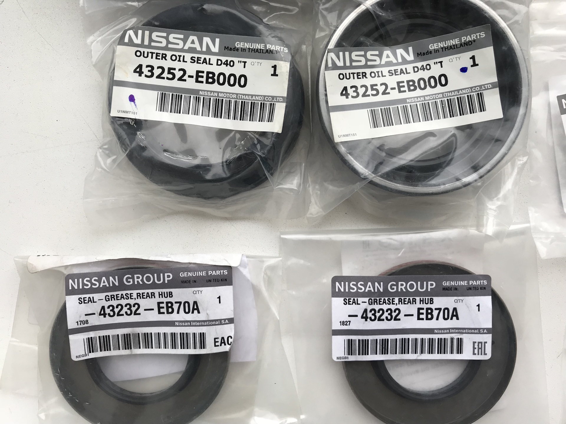 Комплект для замены подшипника задней оси — Nissan Navara (2G), 2,5 л ...