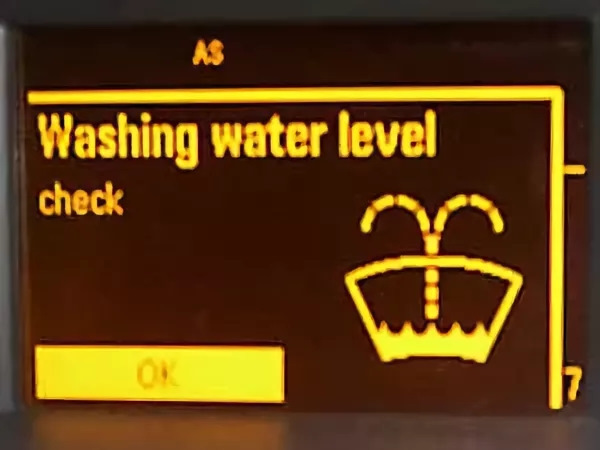 Water level перевод. Washing Water Level Opel Astra. Washing Water Level check Opel Astra. Washing Water Level Опель Астра h. Чек на Опель Астра h на бортовом компьютере.