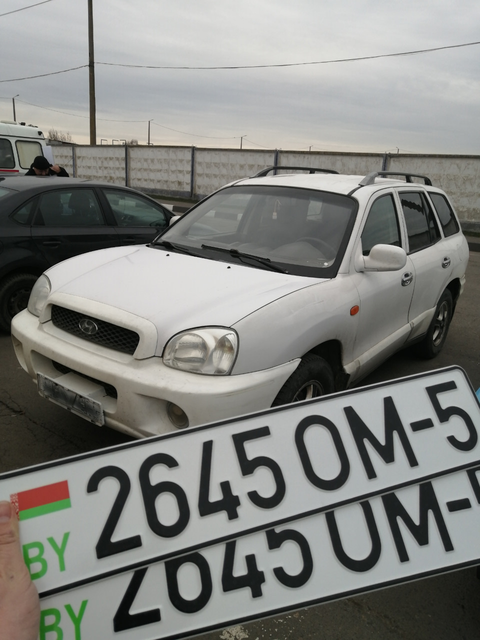 учёт, новые номера — Hyundai Santa Fe (1G), 2,4 л, 2002 года | покупка  машины | DRIVE2