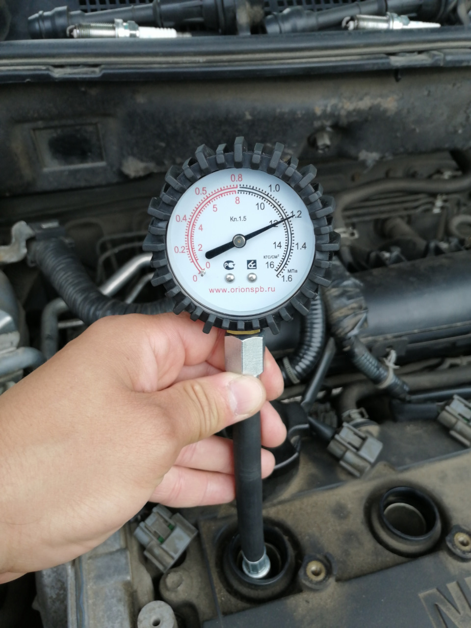 Замер компрессии в цилиндрах — Nissan X-Trail I (t30), 2 л, 2006 года ...