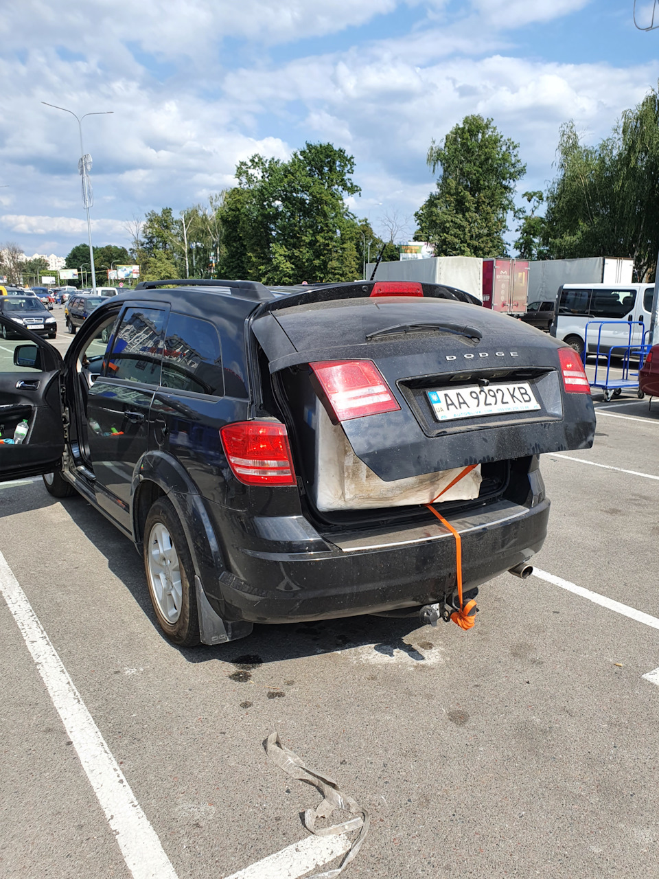 Dodge Journey и перевозка 2 камерного холодильника. — Dodge Journey, 2,4 л,  2015 года | другое | DRIVE2