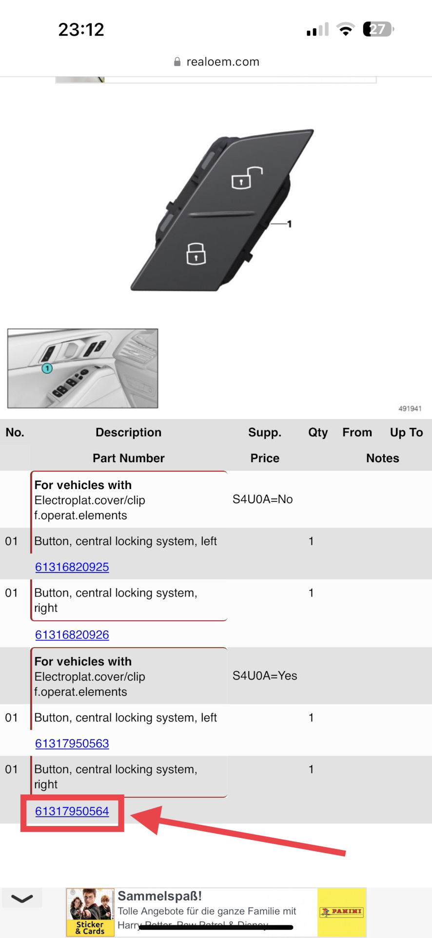 Фото в бортжурнале BMW 3 series (G20). Запчасти на фото: 61316820925, 61316820926, 61317950563, 61317950564, 491941
