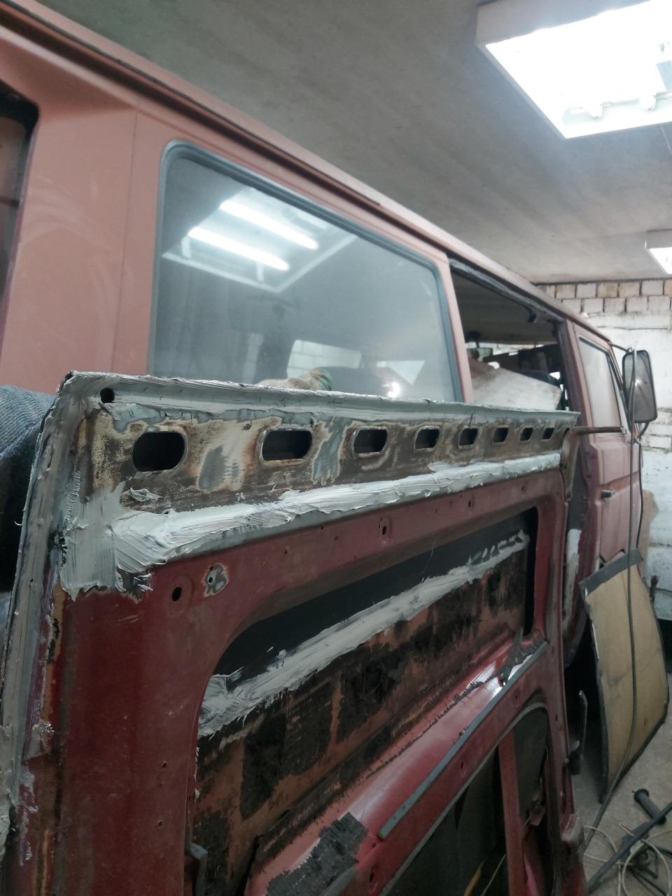 Ремонт низа сдвижной двери vw t3 — Volkswagen Caravelle (T3), 1,9 л ...