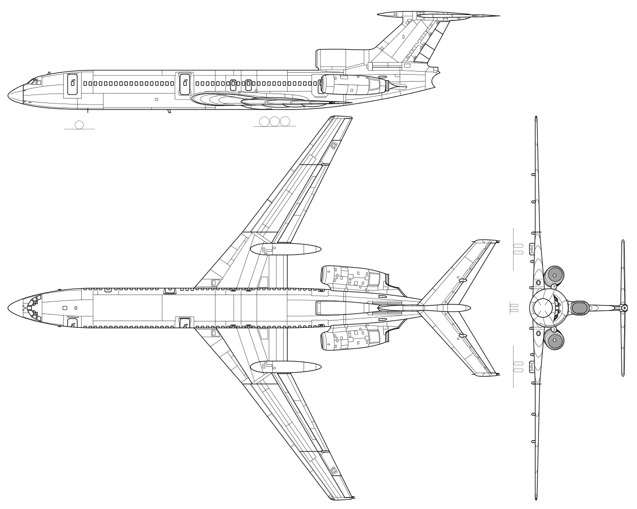 Ту-154 сверхзвуковой самолёт