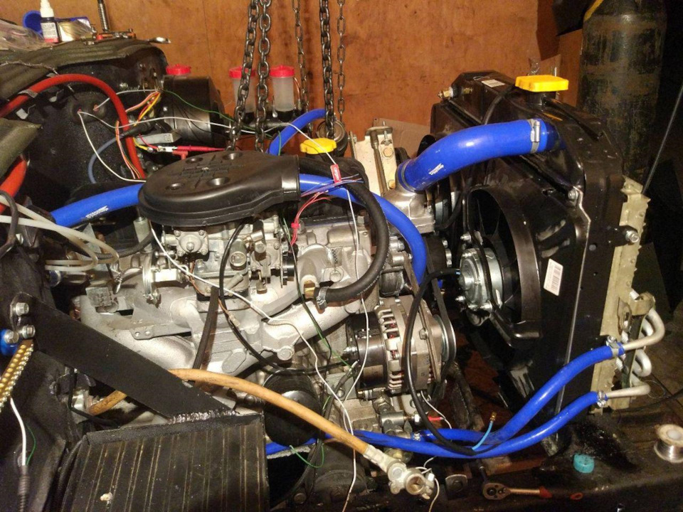 Радиатор и электровентилятор — УАЗ 469, 2,5 л., 1976 года | своими ...