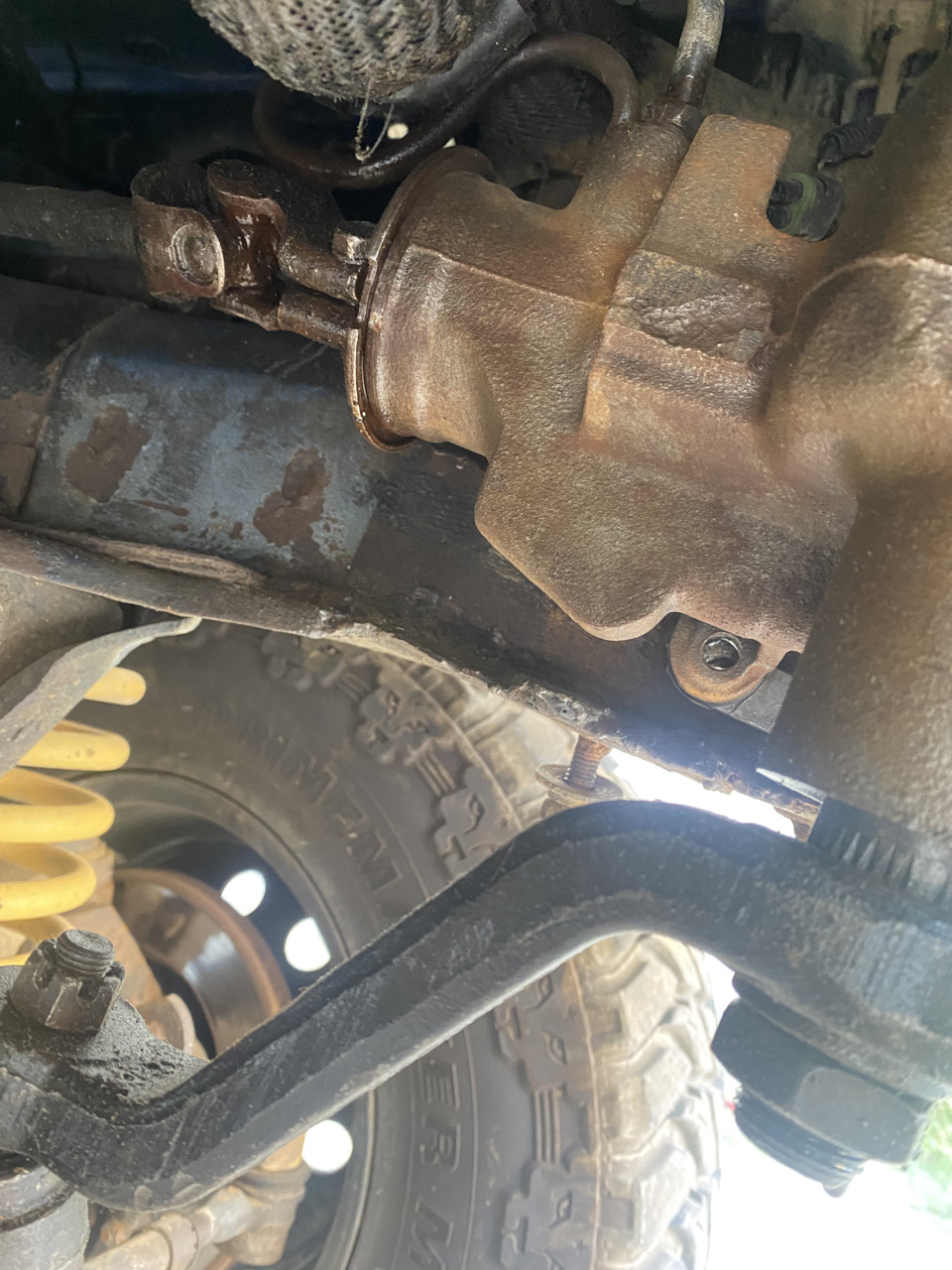 Ланжерон и рулевой редуктор — Jeep Cherokee (XJ), 4 л, 1996 года