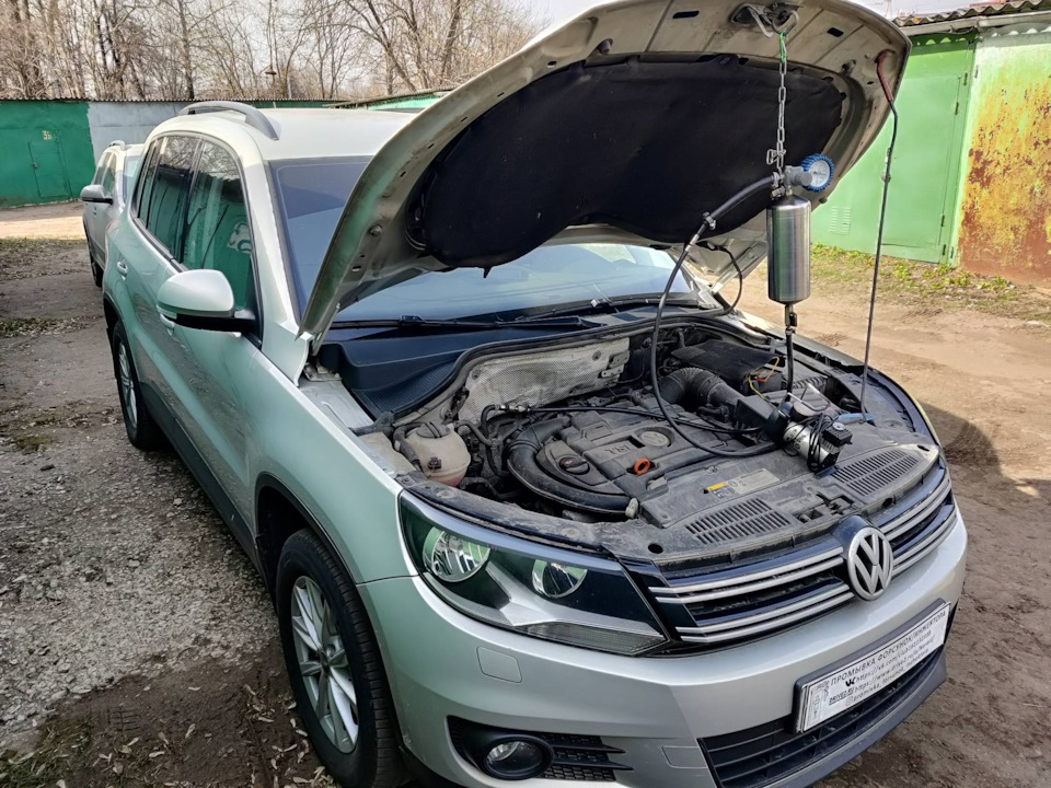 Volkswagen Tiguan промывка топливных форсунок без снятия — Промывка ...