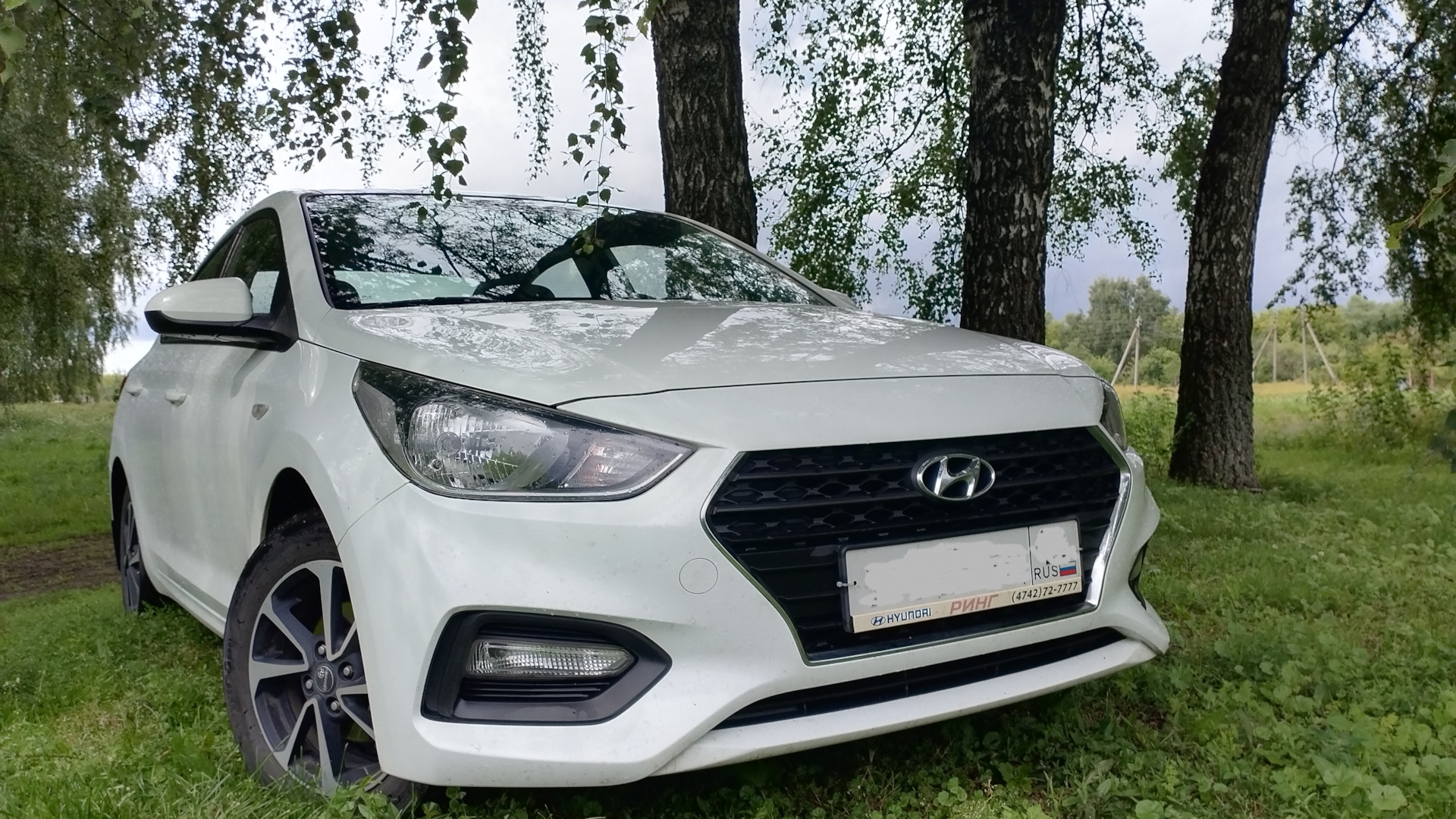 Hyundai Solaris (2G) 1.4 бензиновый 2018 | Белый Кит на DRIVE2