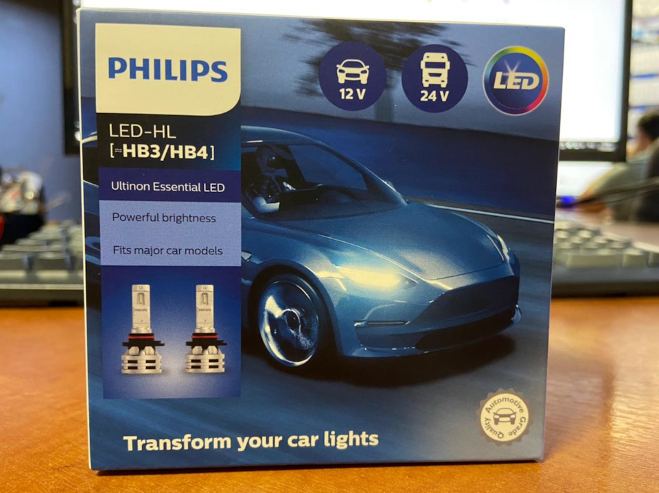 Лампы LED-HL HB3/HB4 PHILIPS (Ultinon Essential LED) — KIA Rio (4G), 1 ...