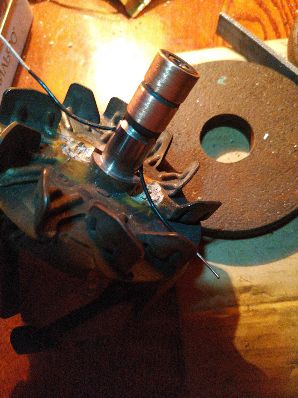 Замена токосъемных колец (ротора) генератора Honda HR-V 1999 — Honda HR ...