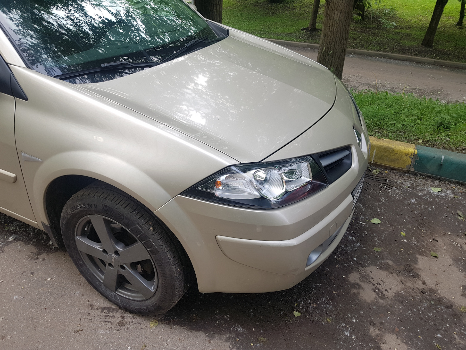 Фары VALEO с черной маской — Renault Megane II, 1,6 л, 2008 года ...