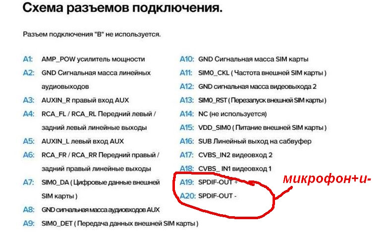 Подключение штатного микрофона к китайской магнитоле. — Renault Logan ...