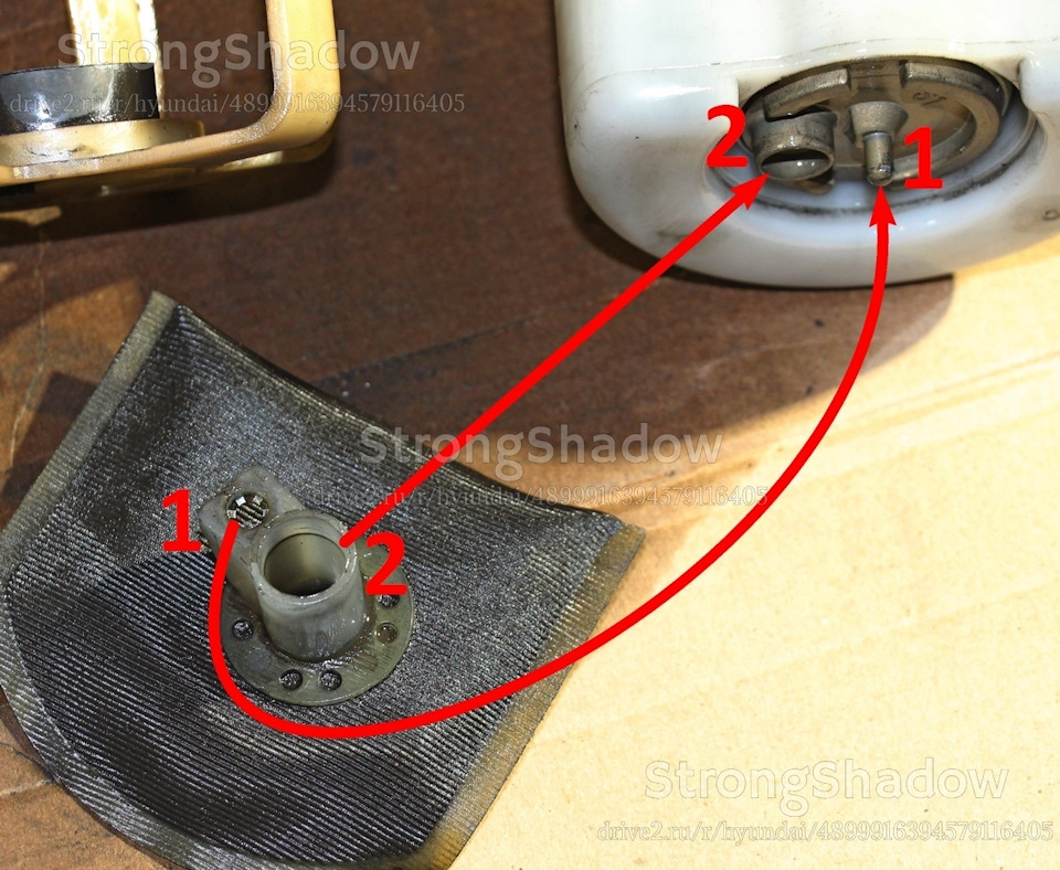 Разбор топливного насоса. Замена топливного фильтра. - Opel Corsa D, 1,4 л, 2011