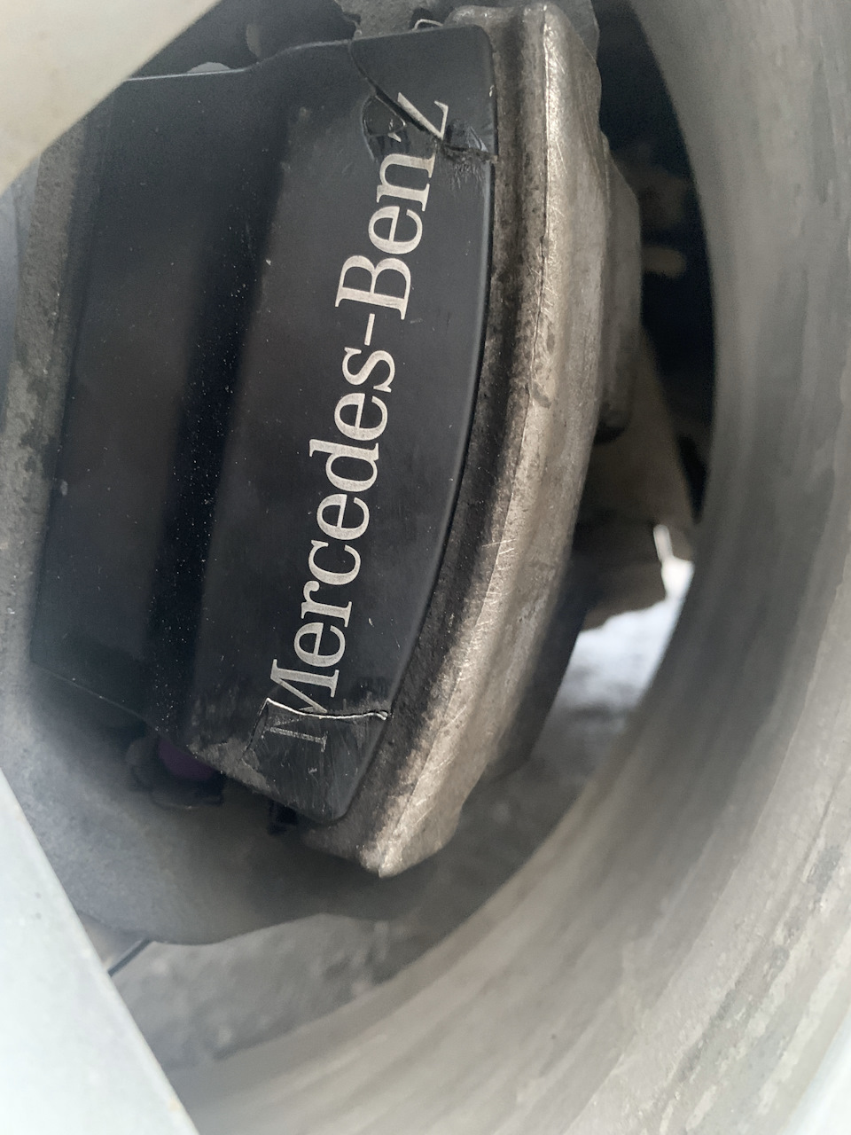 Накладка заднего суппорта — Mercedes-Benz M-Class (W166), 3 л, 2013 ...