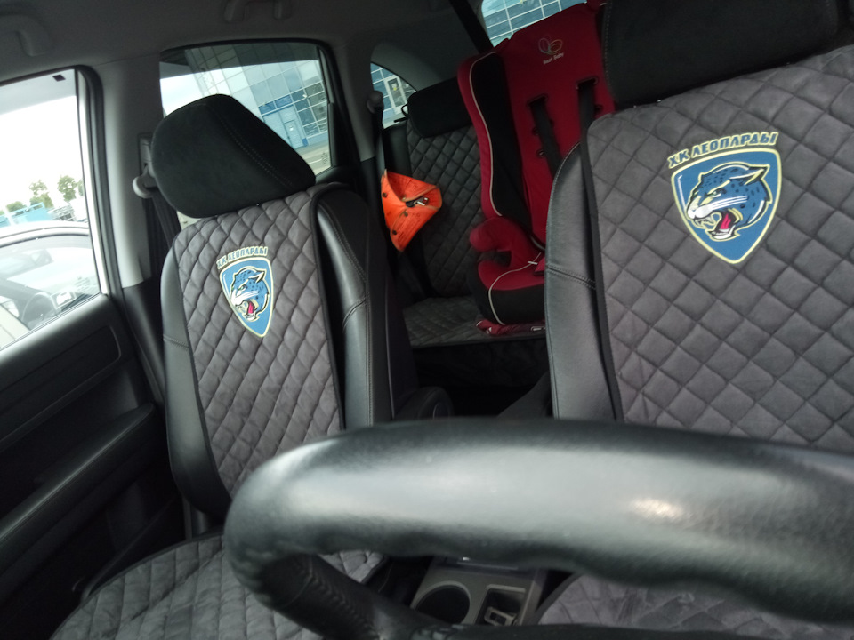 #14 Накидки на сидения Кантра с вышивкой — Honda CR-V (RE), 2 л, 2012 ...