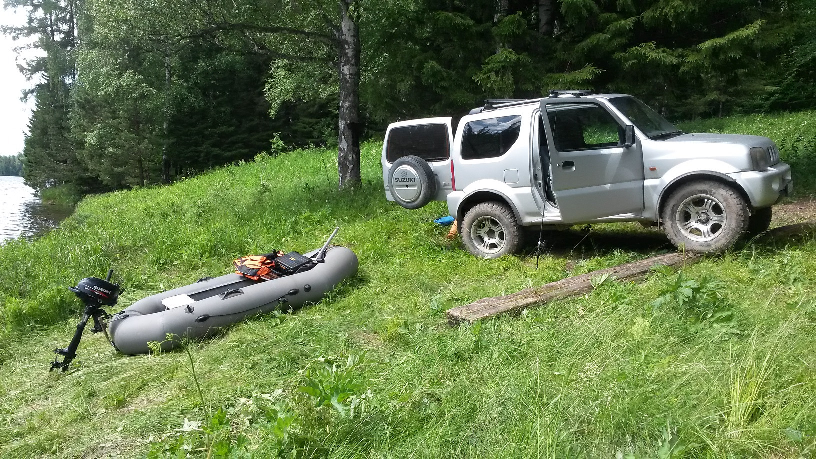 Скатали на открытие рыболовной навигации — Suzuki Jimny (1G), 1,3 л ...