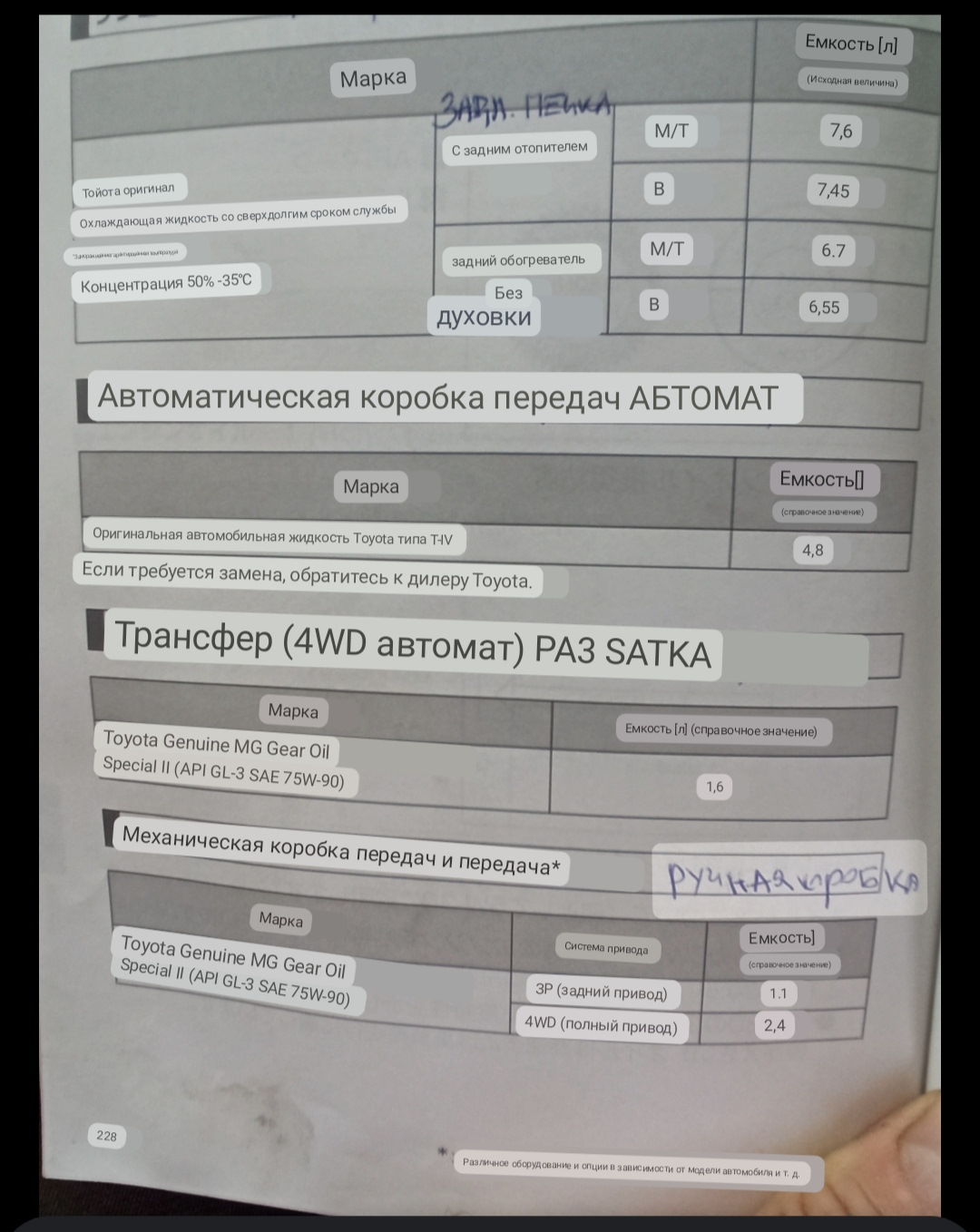 Смена трансмиссионного масла в раздатке, мосту и переднем редукторе ...