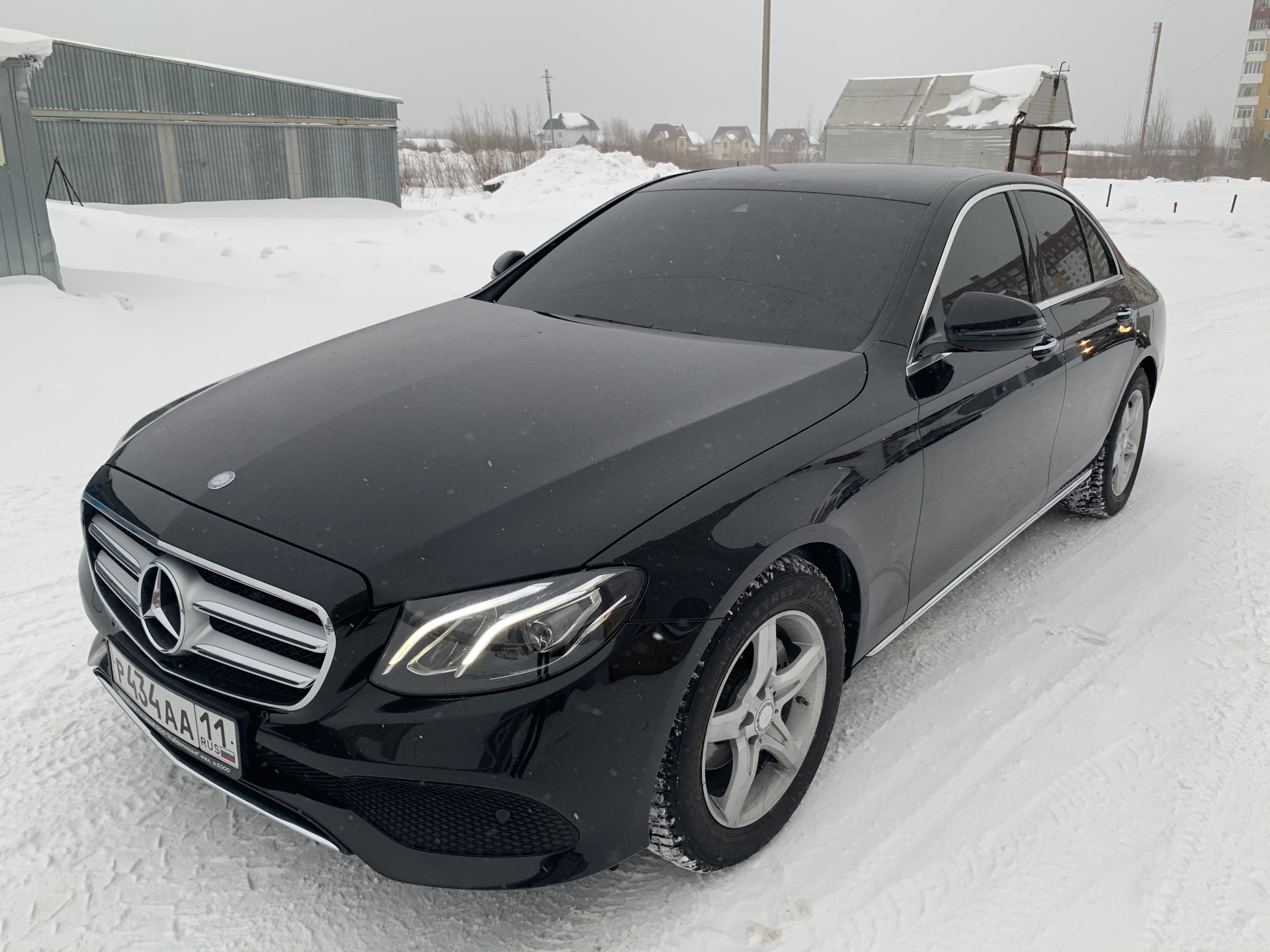 Mercedes w213 зима