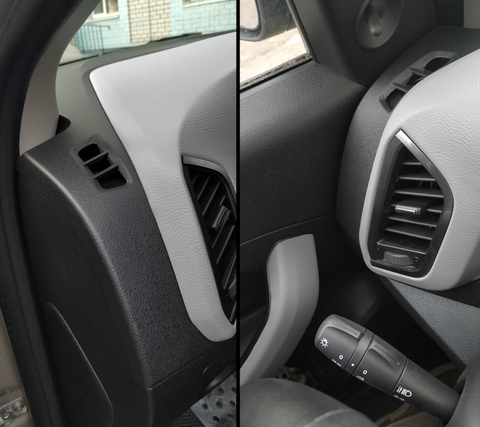 Тизер №3. Перетяжка термокожей передней панели. Начало. — Lada XRAY, 1 ...