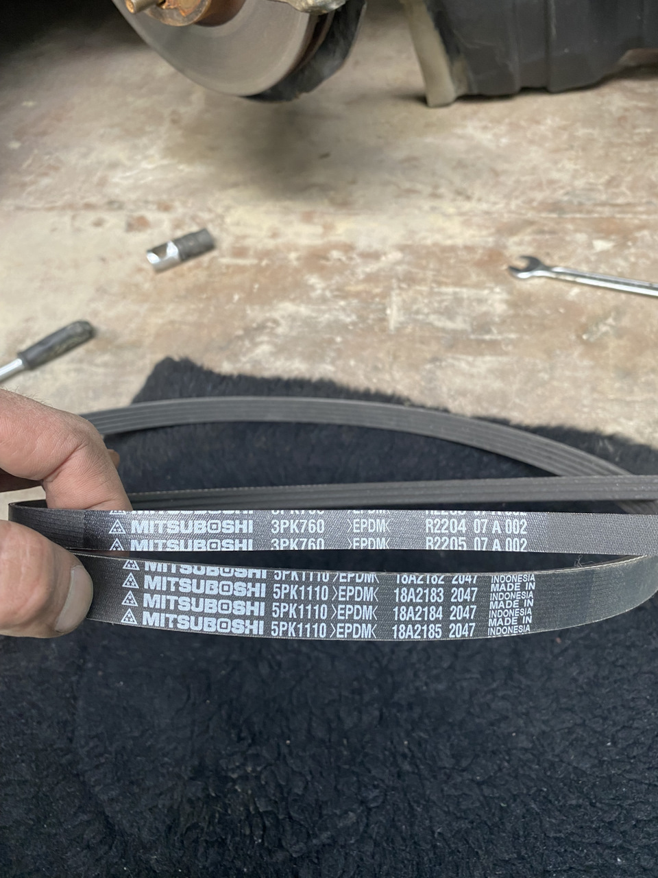 Замена ремней ГУР/генератор/кондиционер — Toyota Caldina (210), 2 л ...