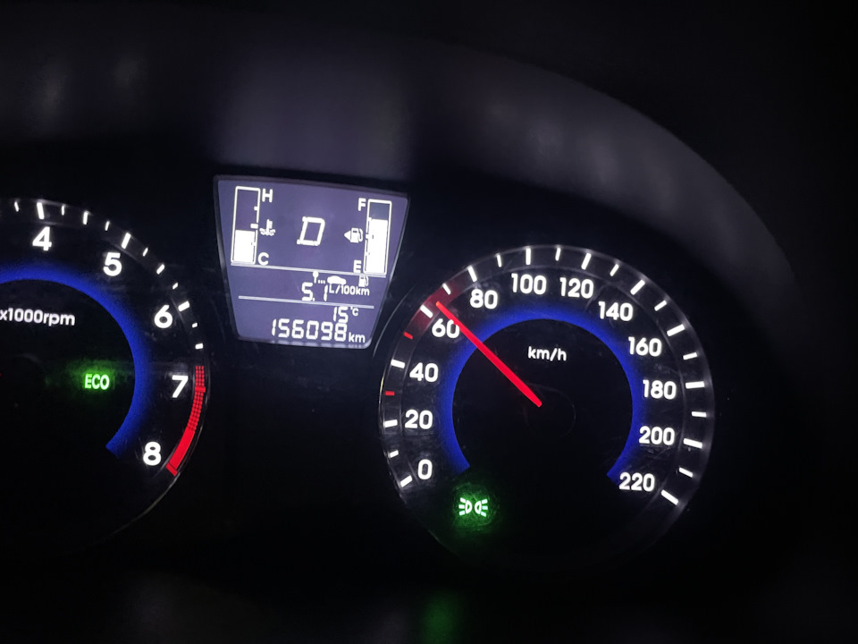 Расход по трассе — Hyundai Solaris (1G), 1,4 л, 2015 года | наблюдение ...