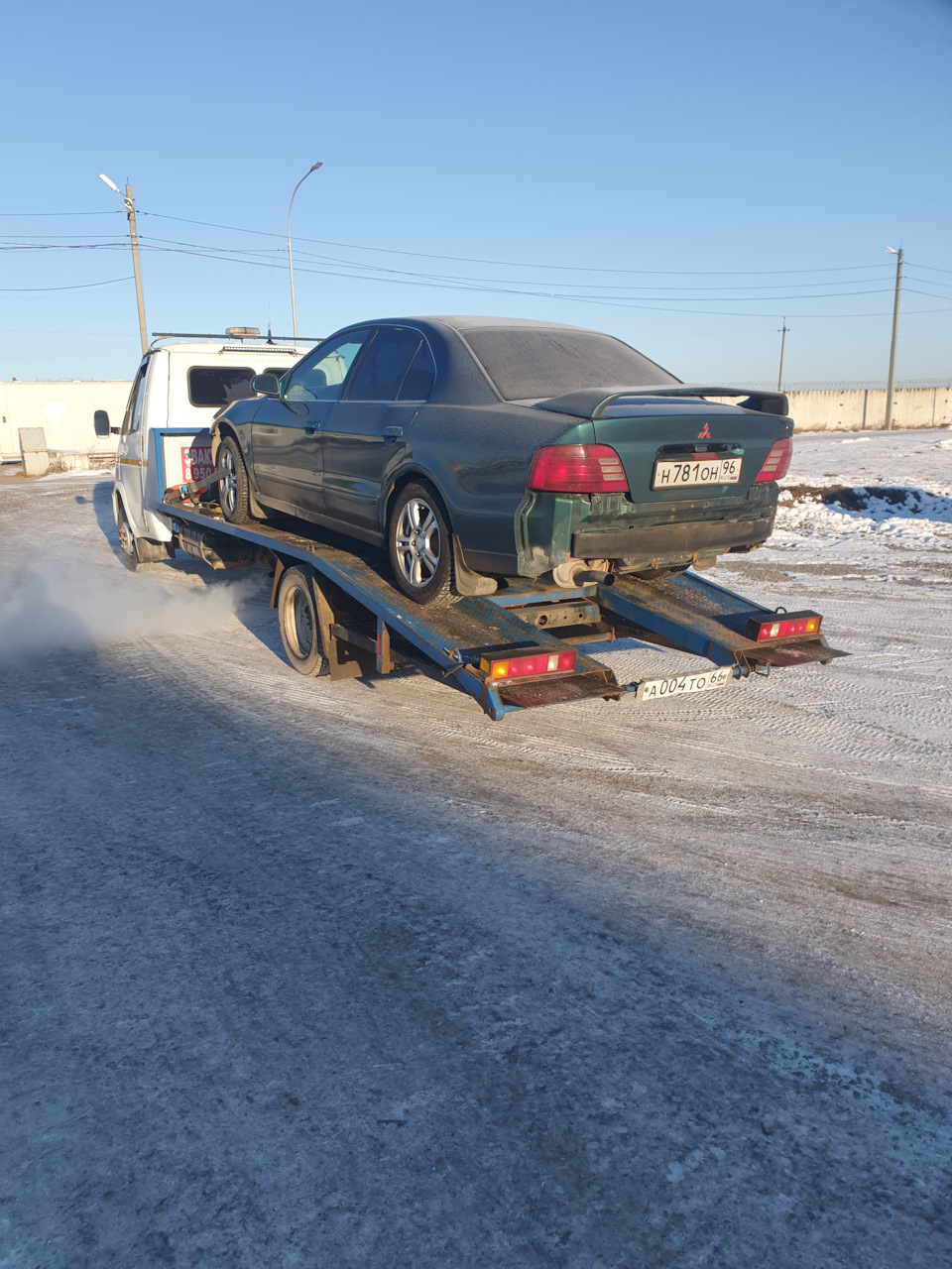 Ну все! Приехали)) — Mitsubishi Galant (8G), 2,4 л, 2001 года | эвакуация |  DRIVE2