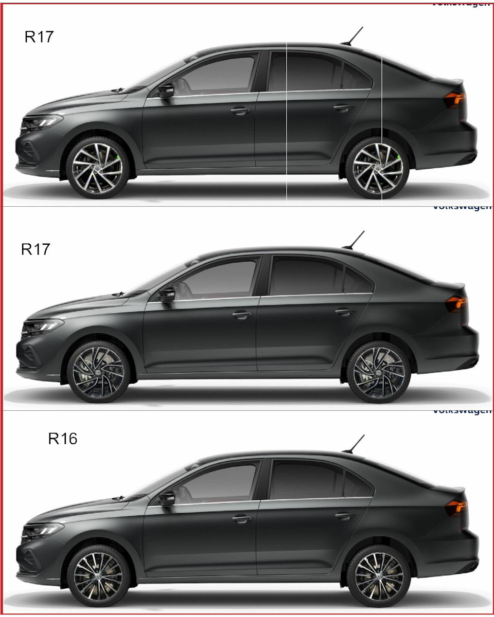 Примерка колесных дисков R16, R17, R18. VW POLO 2020. (шаблоны) —  Volkswagen Polo liftback, 1,6 л, 2021 года | колёсные диски | DRIVE2