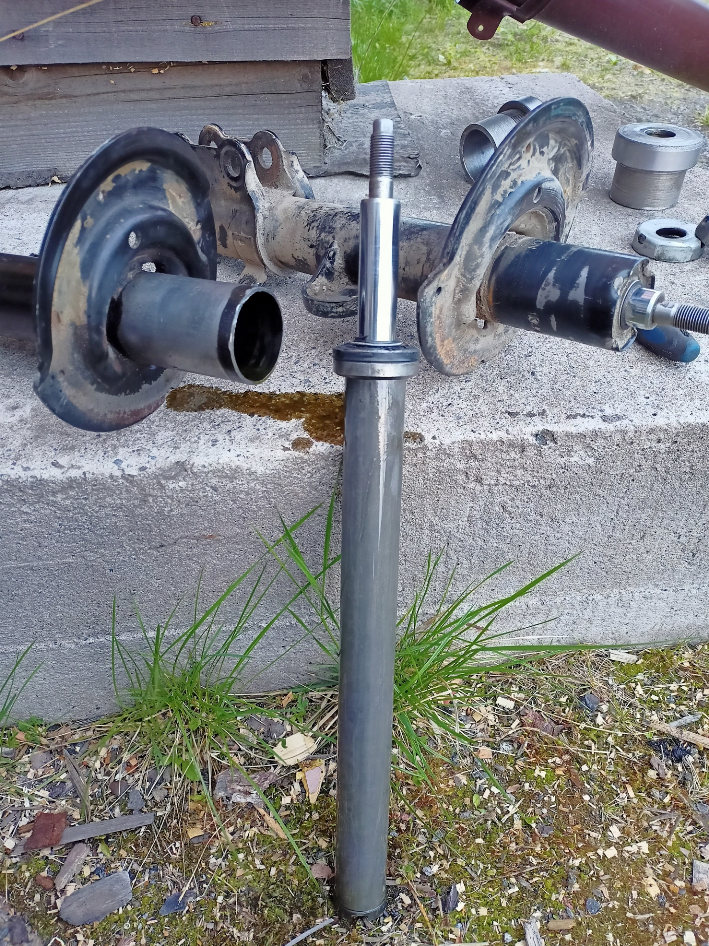 Переделка передних амортизаторов в разборные — SsangYong Actyon (2G), 2 ...