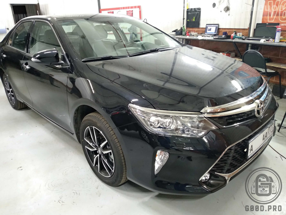 Установка AutoLIs Mobile на Toyota Camry V55 и установка штырей в двери ...