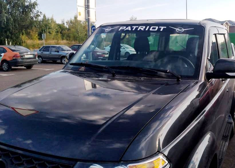 Полоса на лобовое стекло. — УАЗ Patriot, 2,7 л, 2023 года | аксессуары ...