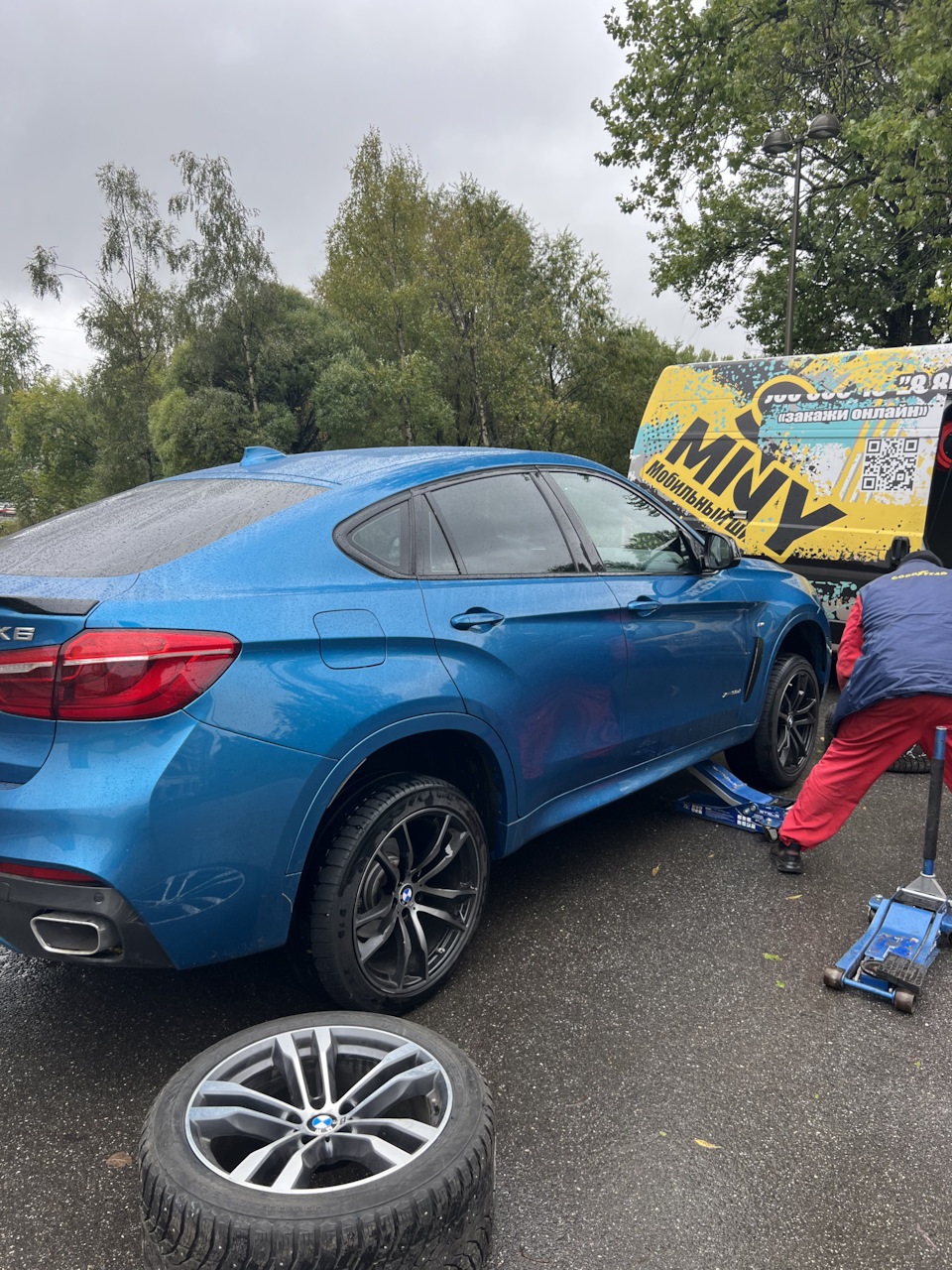 Зима — BMW X6 (F16), 3 л, 2019 года | колёсные диски | DRIVE2