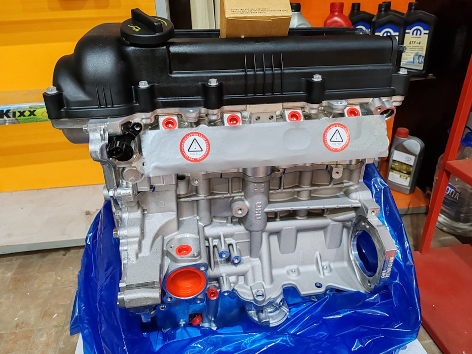 Китайский двигатель G4FA. 1-серия — KIA Rio (3G), 1,4 л, 2011 года ...