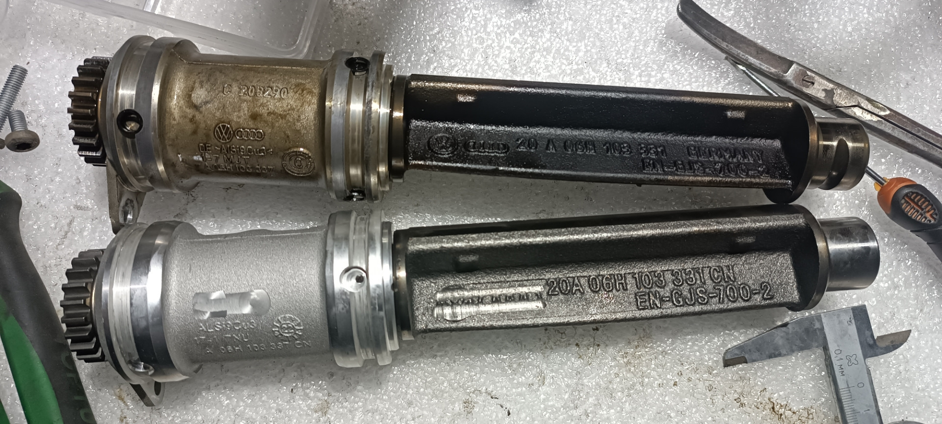 Продолжение обслуживания… — Volkswagen Tiguan (1G), 2 л, 2010 года ...